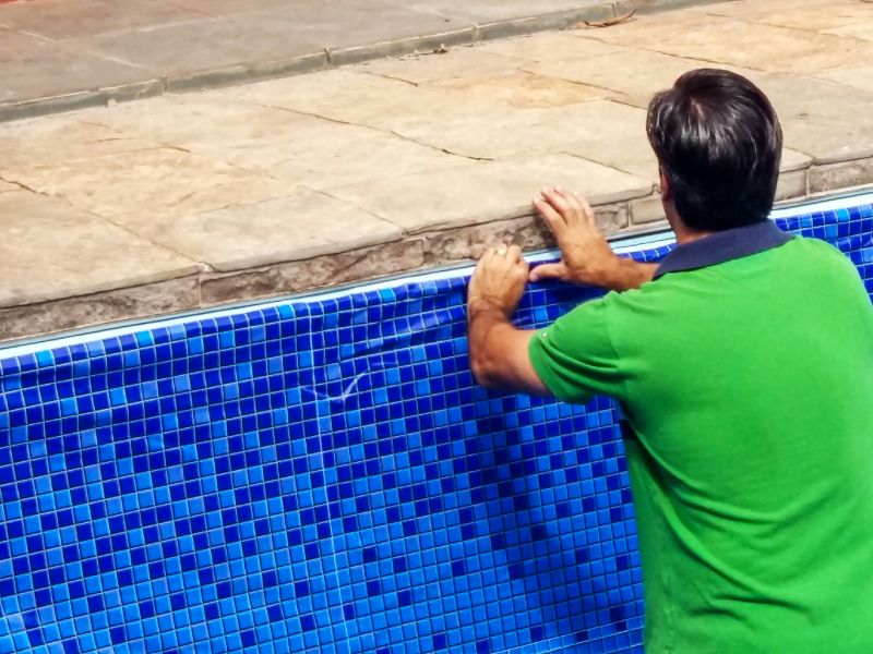 Clean and Restored Pool Tiles
